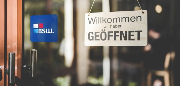 Der BSW-Aufkleber zum Bestellen